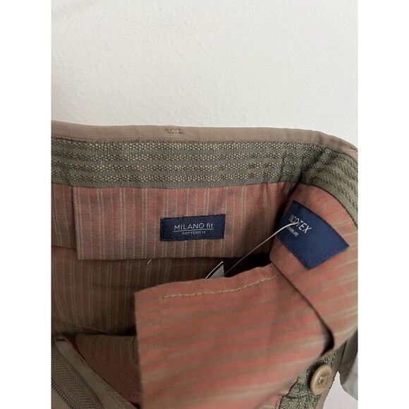 Incotex Milano Fit Men's Khaki Dress Pants 38 Classic Tailored Italian Trousers - Picture 8 of 11